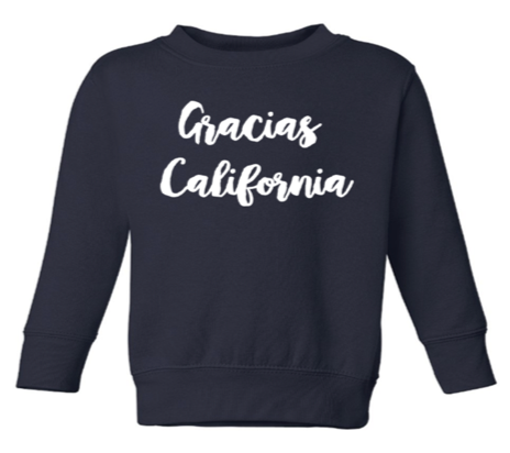 "Gracias California Classic Logo" Kids Sweatshirt