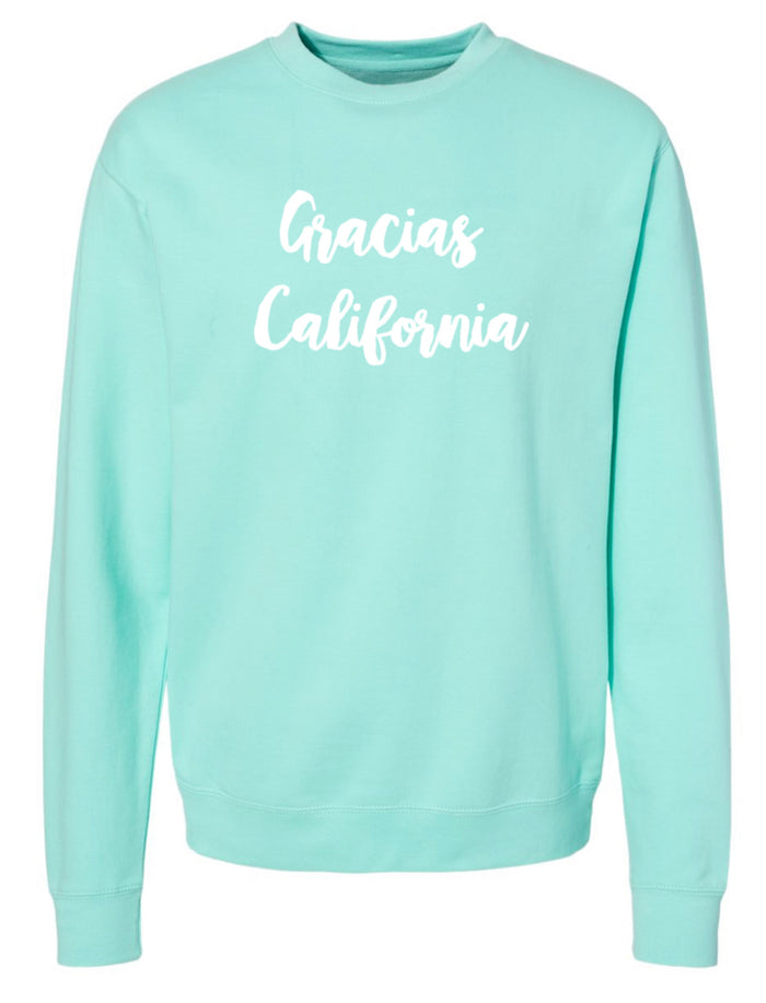 “Gracias California Classic Logo” Unisex Sweatshirt - Mint